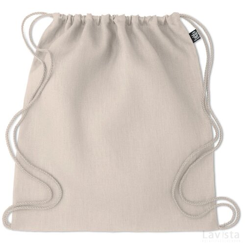 Hennep rugzak met koord Naima bag beige