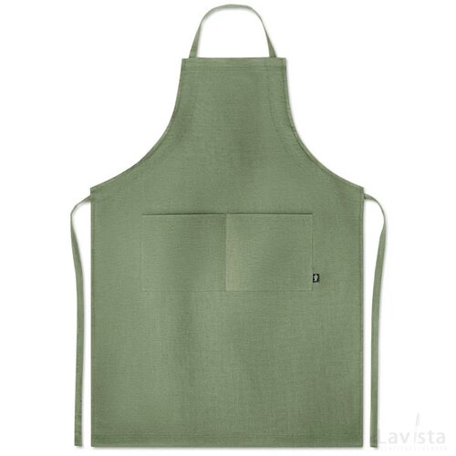 Verstelbaar schort van hennep Naima apron groen