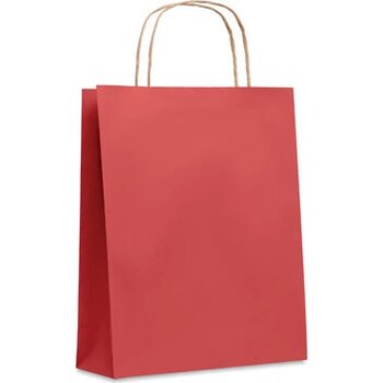 Kleine papieren geschenktas Paper tone s rood