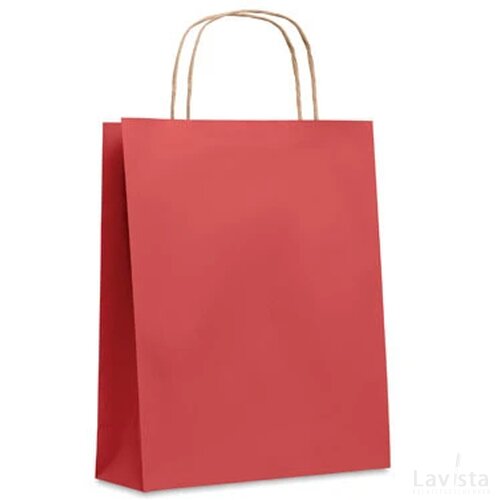 Kleine papieren geschenktas Paper tone s rood
