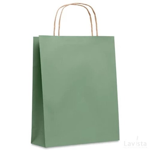 Kleine papieren geschenktas Paper tone s groen