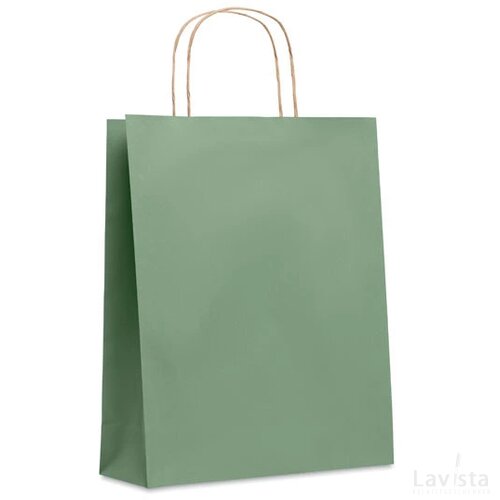 Medium papieren geschenktas Paper tone m groen