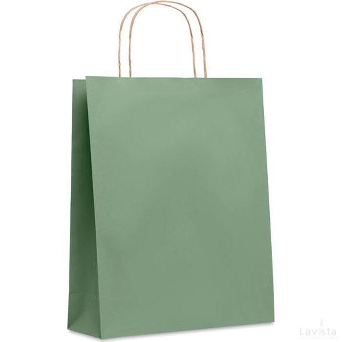 Medium papieren geschenktas Paper tone m groen