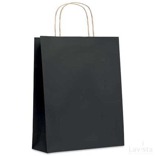 Medium papieren geschenktas Paper tone m zwart