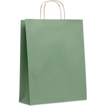 Grote papieren geschenktas Paper tone l groen