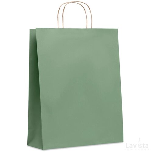 Grote papieren geschenktas Paper tone l groen