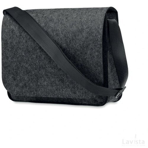 Vilten laptoptas van rpet Baglo donker grijs