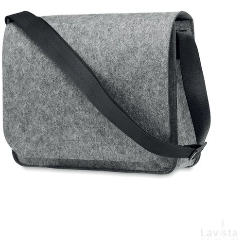 Vilten laptoptas van rpet Baglo grijs