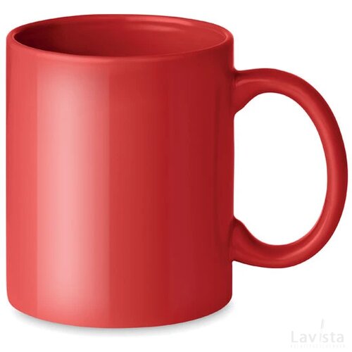 Gekleurde keramische mok 300ml Dublin tone rood