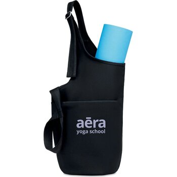 Fitnessmat met accessoires Yogi set zwart