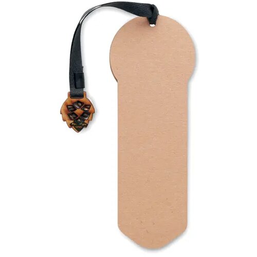 Bladwijzer pijnboomzaad Growbookmark™ Beige