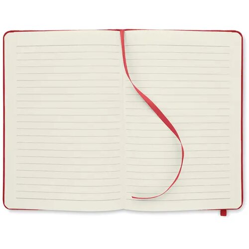 A5 notitieboek met rpet omslag Note rpet rood