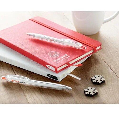 A5 notitieboek met rpet omslag Note rpet rood