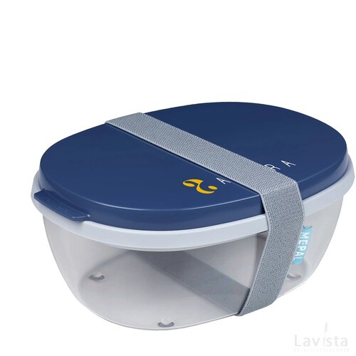 Mepal Saladbox Ellipse Donkerblauw