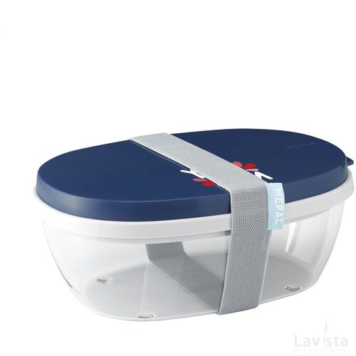 Mepal Saladbox Ellipse Donkerblauw