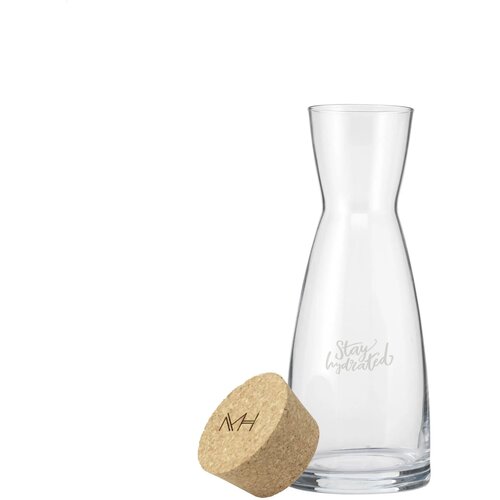 Ypsilon Karaf Met Kurk Transparant 1000 ml