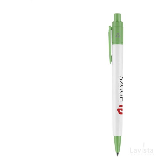 Stilolinea Baron 03 Recycled Pennen Wit/Lichtgroen