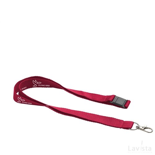 Lanyard Safety Rpet 2 Cm Keycord Rood