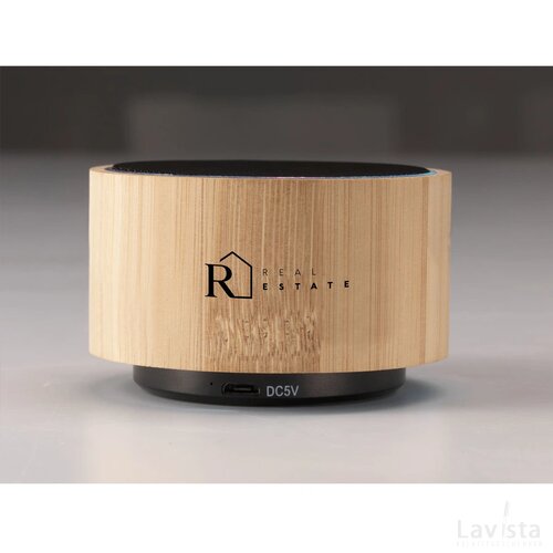 Wave Bamboo Wireless Speaker Draadloze Speaker Bamboe