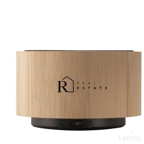 Wave Bamboo Wireless Speaker Draadloze Speaker Bamboe