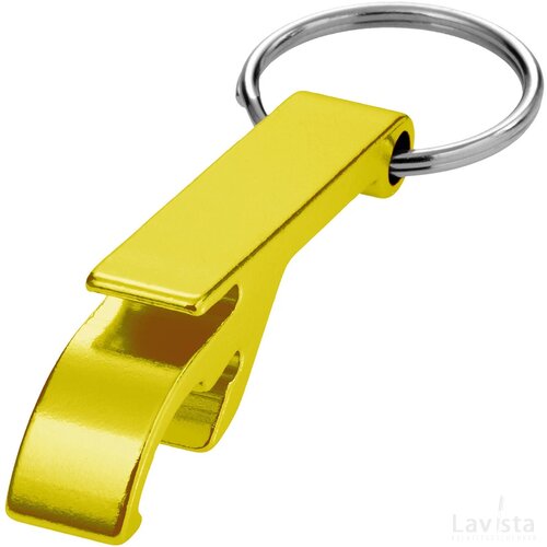 Sleutelhanger met fles- en blikopener Goud