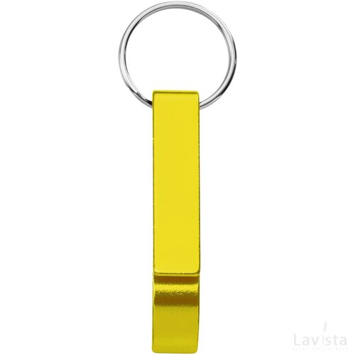 Sleutelhanger met fles- en blikopener Goud