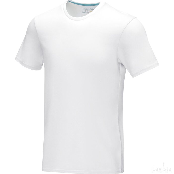 Azurite heren T-shirt met korte mouwen GOTS biologisch textiel Wit