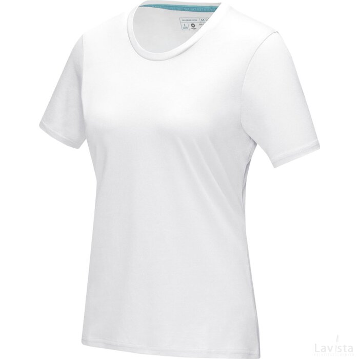 Azurite dames T-shirt met korte mouwen GOTS biologisch textiel Wit