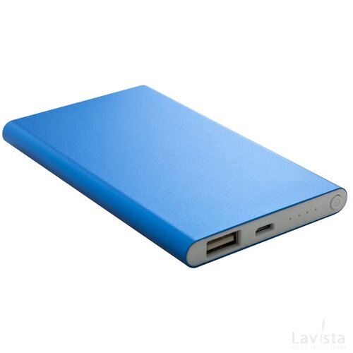 Flatfour Powerbank (Kobalt) Blauw