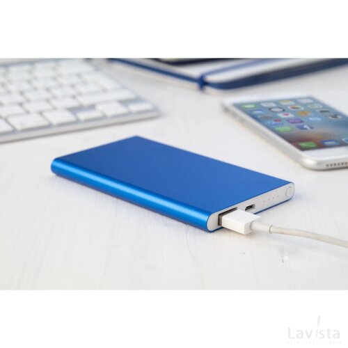 Flatfour Powerbank (Kobalt) Blauw