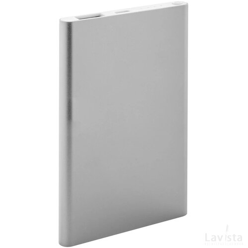 Flatfour Powerbank Zilver