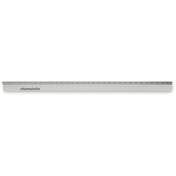 Driehoekige liniaal 30 cm Zilver