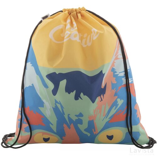 Creadraw Rpet Custom Made Trekkoord Tas Zwart