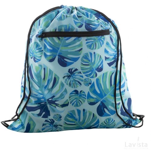 Creadraw Zip Custom Made Tas Met Trekkoord Zwart