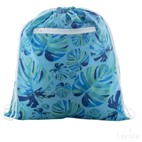 Creadraw Zip Custom Made Tas Met Trekkoord Wit