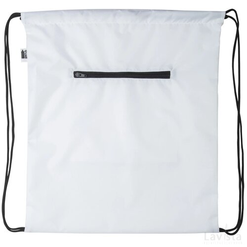 Creadraw Zip Rpet Custom Made Tas Met Trekkoord Zwart