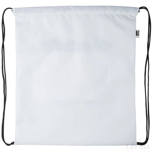 Creadraw Zip Rpet Custom Made Tas Met Trekkoord Zwart