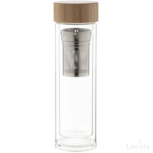 Andina Glazen Thermosfles Naturel