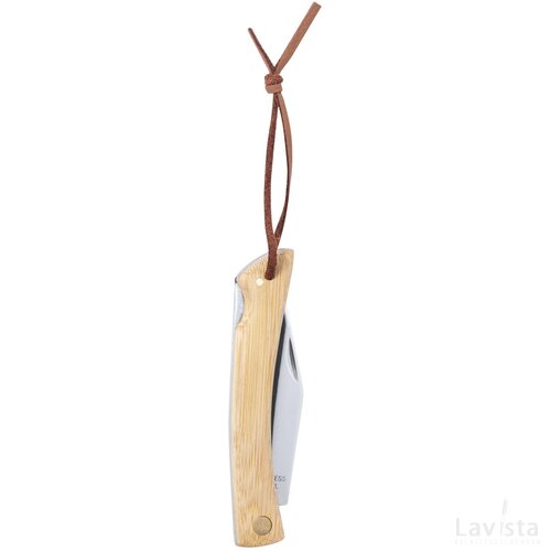 RVS zakmes met bamboe handvat Naturel
