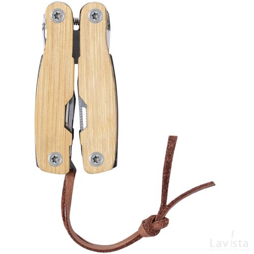 Bamboe multitool met 12 functies Naturel