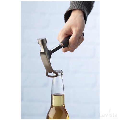 Lagerslam Hamer Met Flesopener Zwart
