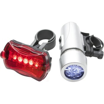 Wiggins Fietslampen Set Zwart