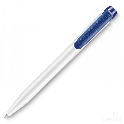 Balpen IProtect hardcolour wit / donker blauw