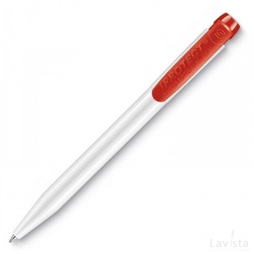 Balpen IProtect hardcolour wit / rood