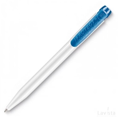 Balpen IProtect hardcolour wit / blauw