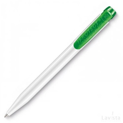 Balpen IProtect hardcolour wit / groen
