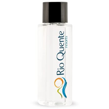 Flesje met douchgel en shampoo (50 ml) Zwart Flesje met douchgel en shampoo (50 ml) Zwart