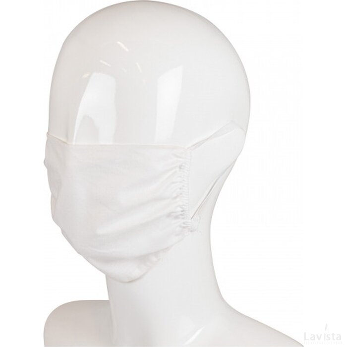 Herbruikbaar gezichtsmasker katoen Made in Europe wit