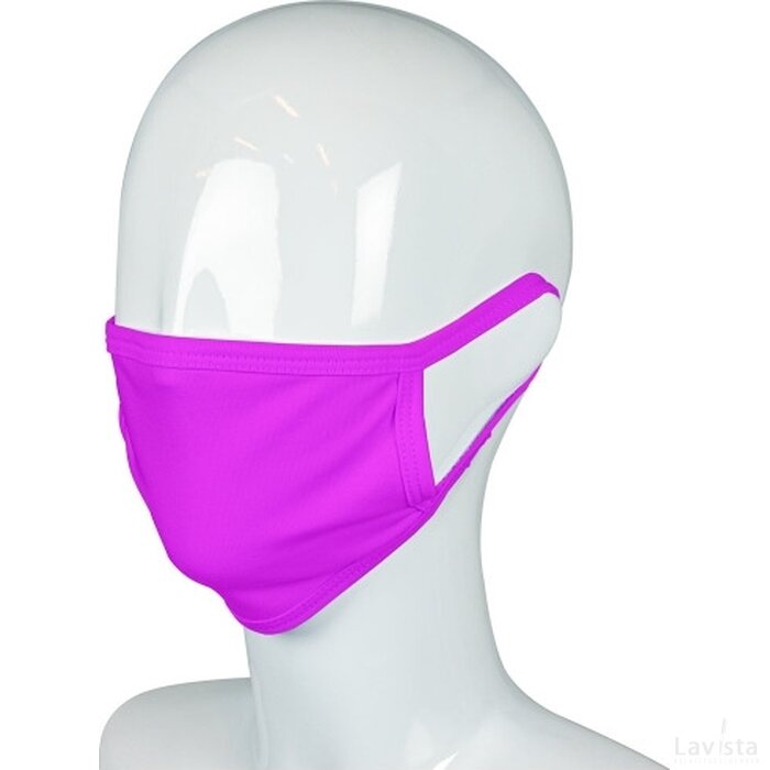 Herbruikbaar gezichtsmasker Made in Europe roze