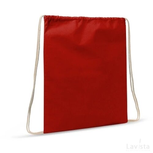 Rugzak OEKO-TEX® katoen 35x45cm rood
